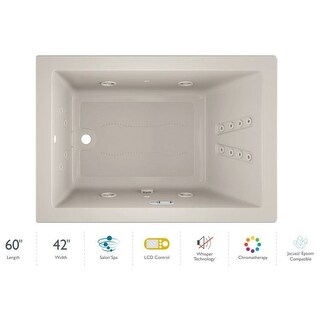 Jacuzzi 60" x 42" Solna Drop-In/Undermount Luxury Salon Spa Bathtub - Bed Bath & Beyond - 35889929